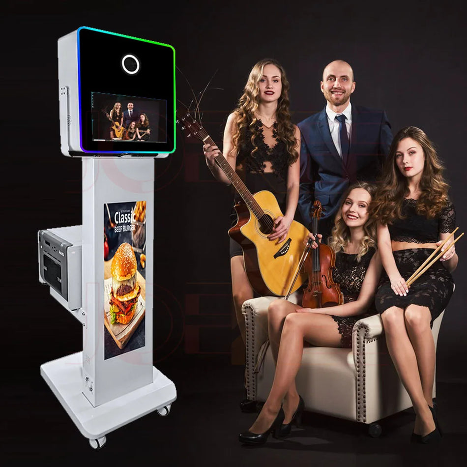 Cabina fotografica DSLR con schermo touch da 15,6 pollici e display LCD da 29 pollici