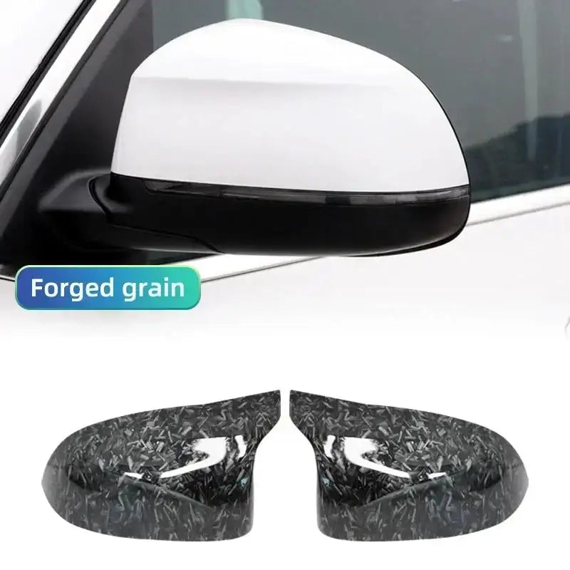 BMW Carbon Fiber Mirror Cover For F25 F26 X3 X4 X5 X6 Forged grain