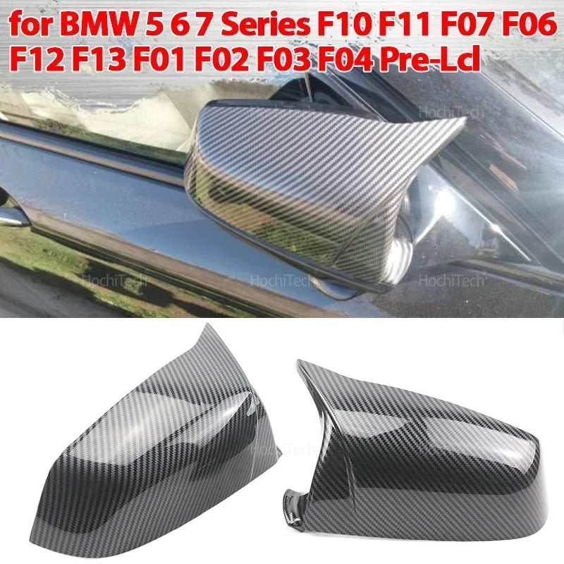 Cubiertas de espejo retrovisor estilo M ABS para BMW Series 5 6 7 F10 F11 F07 F12 Pre-LCI