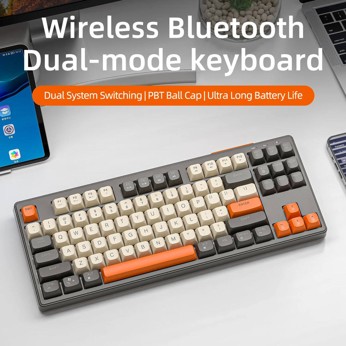 M87 Wireless Keyboard Gaming - Dual Mode Bluetooth RGB