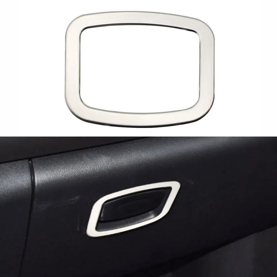 Renault Koleos / Samsung QM6 Maniglia Vano Porta Guanti Cornice Adesivo, Acciaio Inossidabile