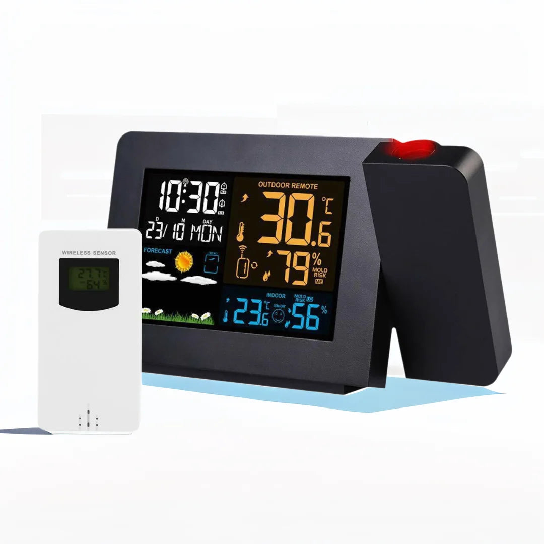 FJ3391 Projection Clock &ndash; Digital Weather Forecasts