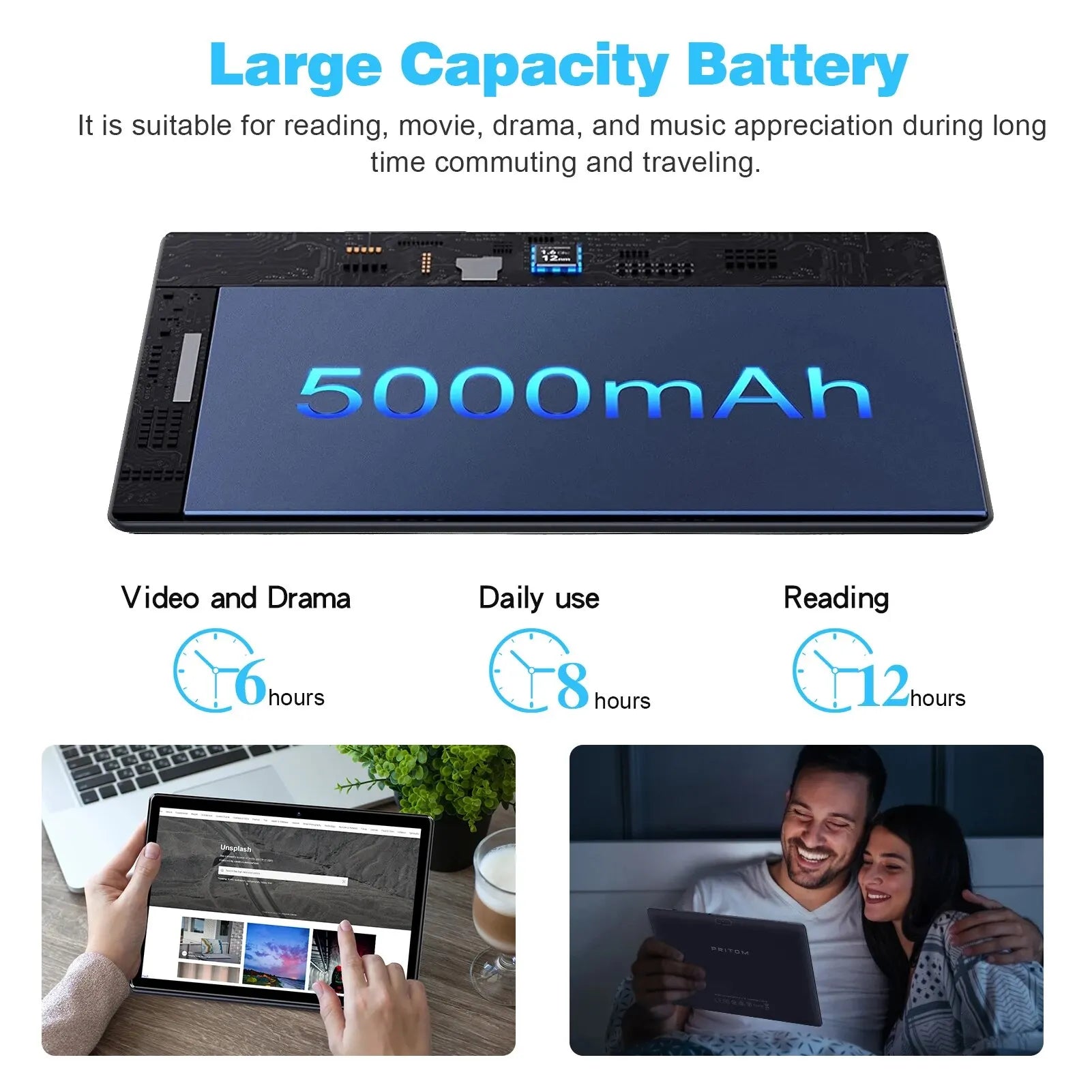 PRITOM Android 10 Tablet &ndash; Ultra Slim 10.1 Inch Tablet