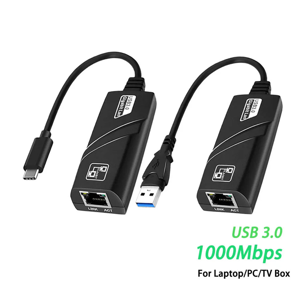 EOENKK 10/100/1000Mbps USB 3.0 Wired Ethernet Adapter &ndash; High-Speed Network Connectivity