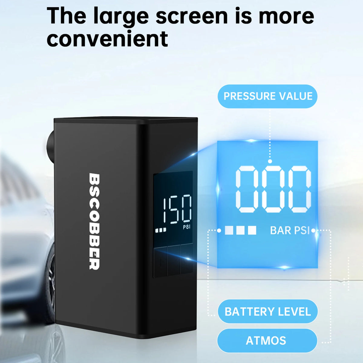 Bike Electric Air Pump 150PSI &ndash; One-Handed Portable Design