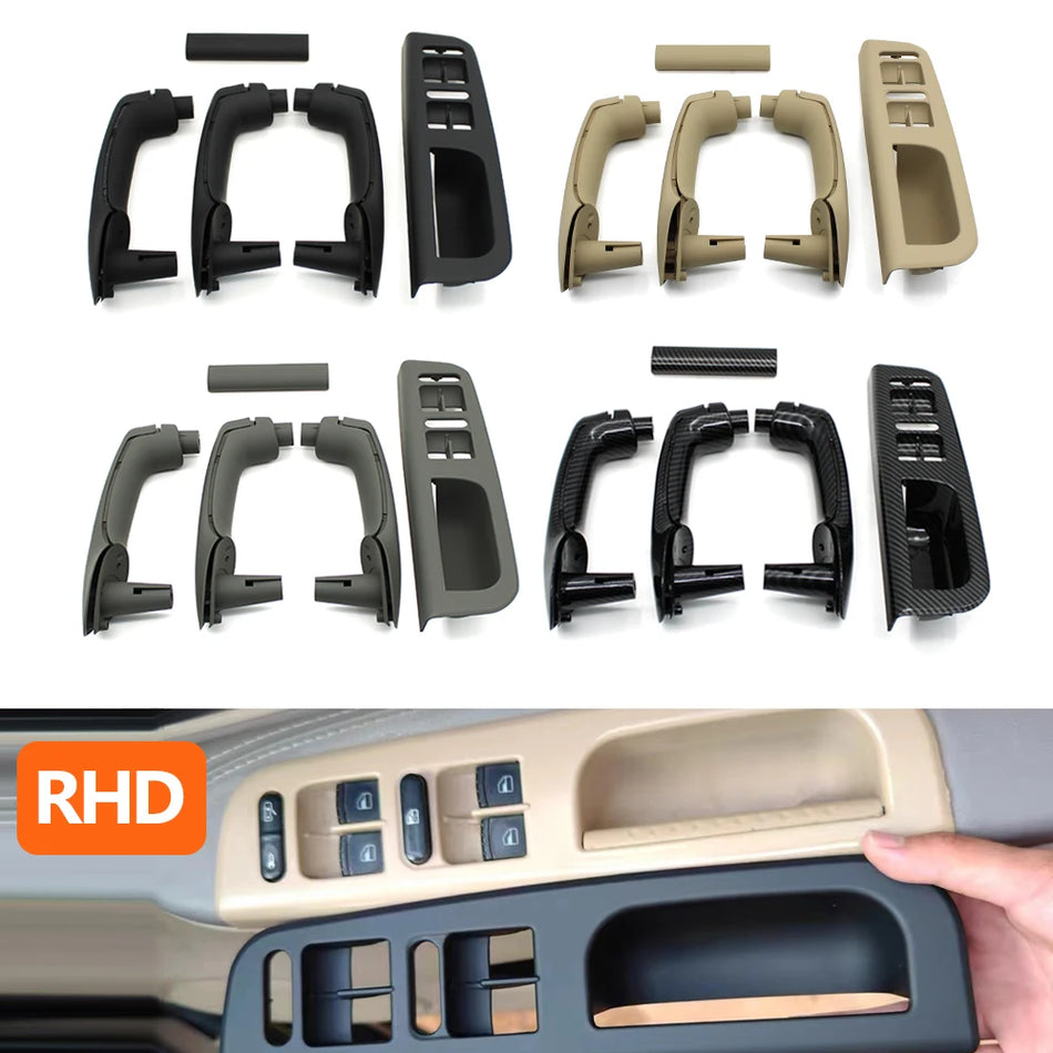 Ukselingi komplekt Volkswagen Bora Golf 4 MK4 Jetta ees ja taga RHD must beež