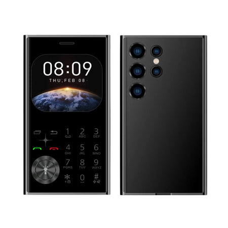 Credit Card Size Mini Phone &ndash; Ultra Thin 2.0 Display black / Standard