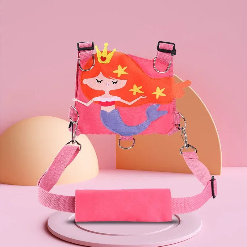 360&deg; Rotatable Anti-Lost Wrist Link Toddler Leash - Safety Harness for Outdoor Adventures Pink Fish