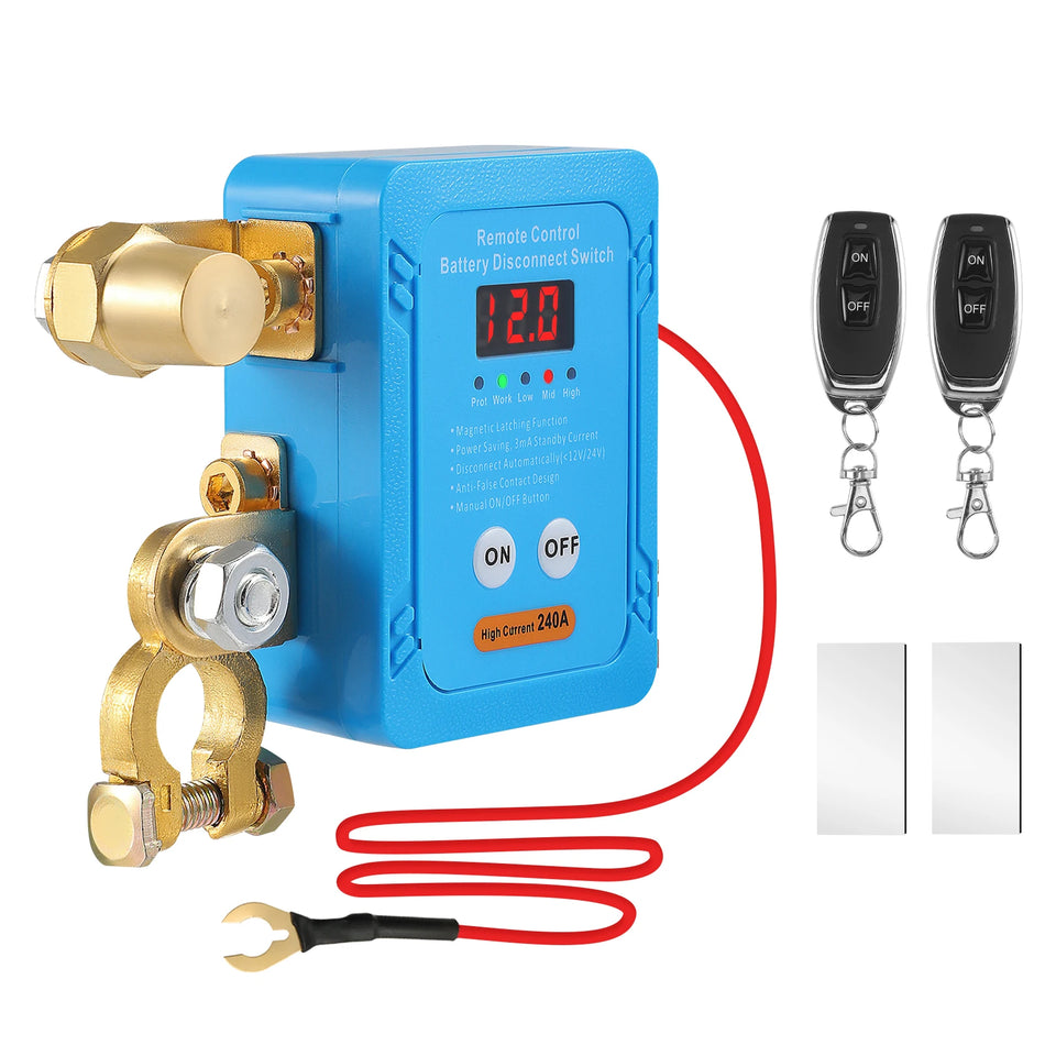 12V bateriový hlavní odpojovač s dálkovým ovládáním 240A