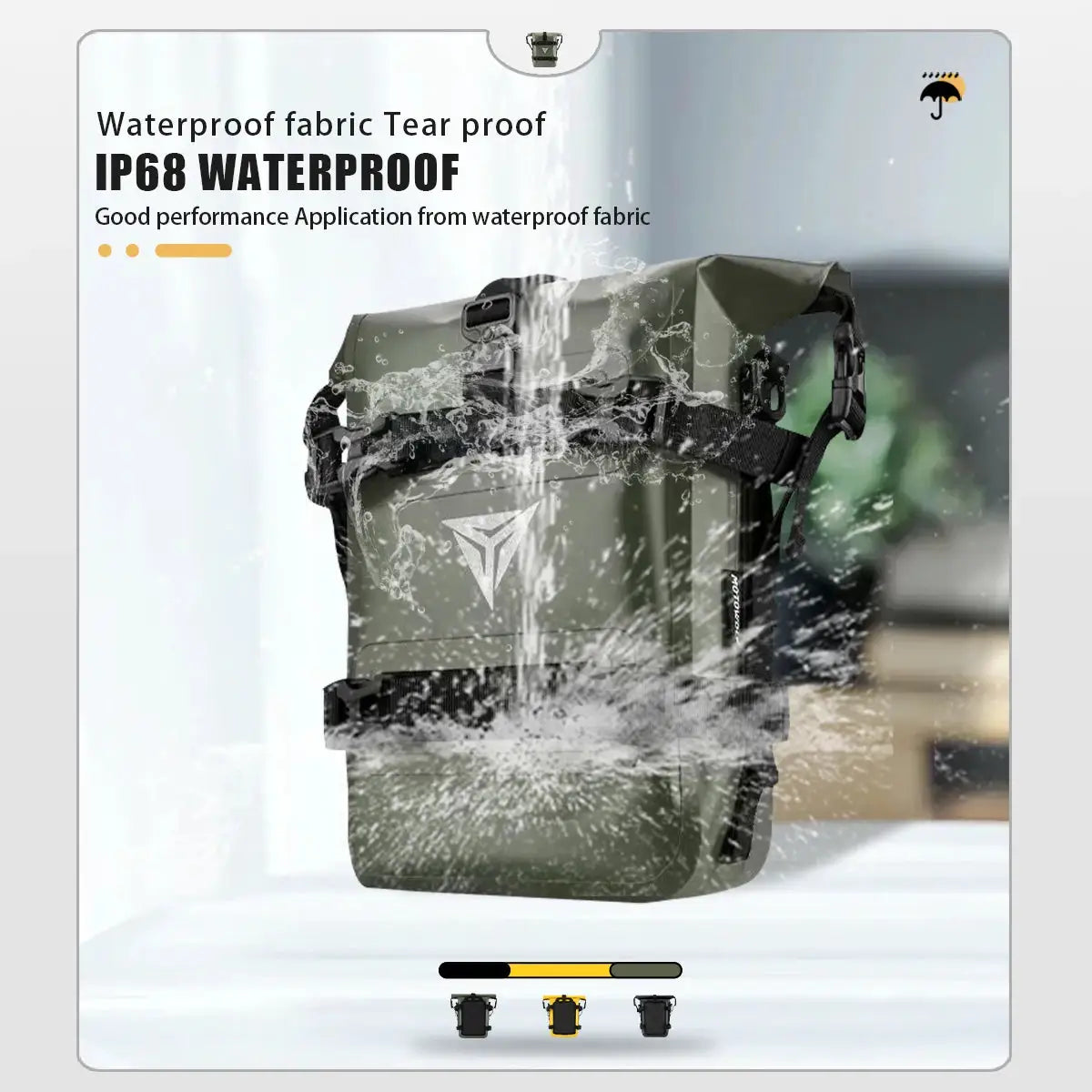 Universal Motorcycle Tool Bags Motorbike Crash Bar Bag Adventure Waterproof Moto Side Backpack Saddlebag 3 Color by InterCyprus Trading Ltd