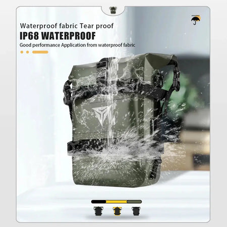 Universal Motorcycle Tool Bags Motorbike Crash Bar Bag Adventure Waterproof Moto Side Backpack Saddlebag 3 Color by InterCyprus Trading Ltd