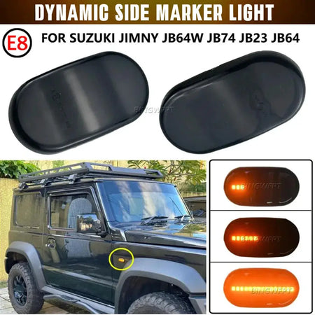2PCS Led Side Marker Turn Signal Indicator Repeater Light For SUZUKI JIMNY JB64W JB74 JB23 JB64 1999-2019 by InterCyprus Trading Ltd