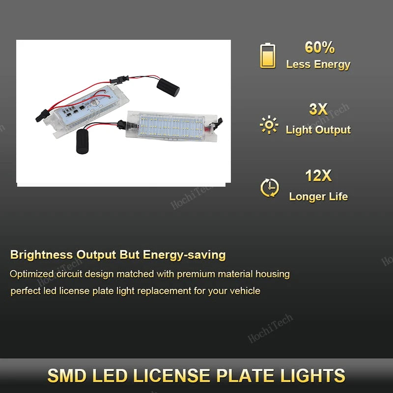 Rekisterikilven valot Canbus LED Opel Astra H J Insignia Vectra C
