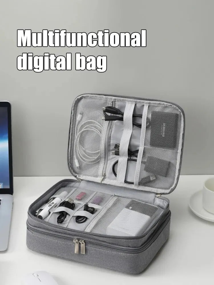 Multifunctional Digital Accessory Storage Bag for Electronics