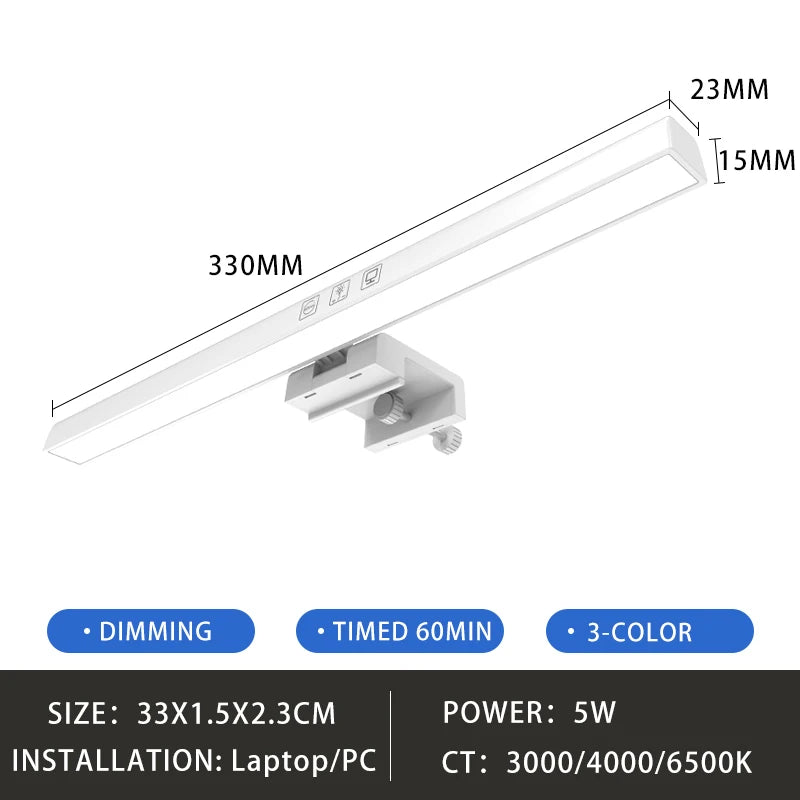 Led Computer Monitor Light Bar &ndash; USB RGB Dimming Lamp white A 33CM / CHINA