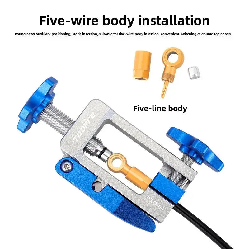 New TOOPRE Mountain Bike Oil Needle Installation Tool T-head Five-line Body Compression Ring Insertion Tool Oil Tube Cutting by InterCyprus Trading Ltd