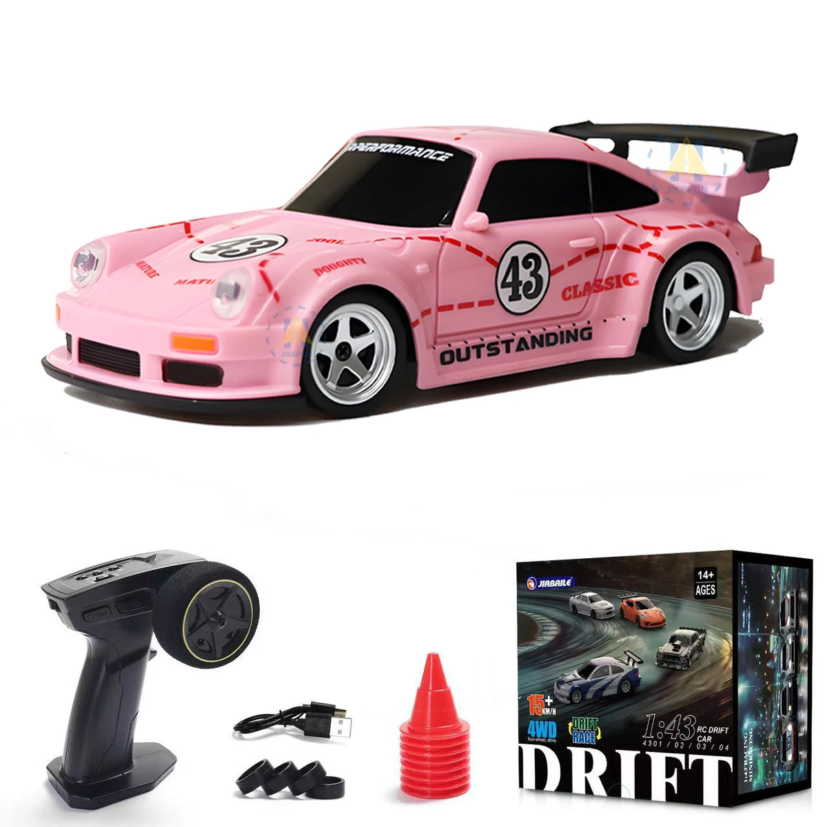 1/43 RC Car 2.4G Mini Remote Control Drift Car &ndash; High Speed 4305 pink