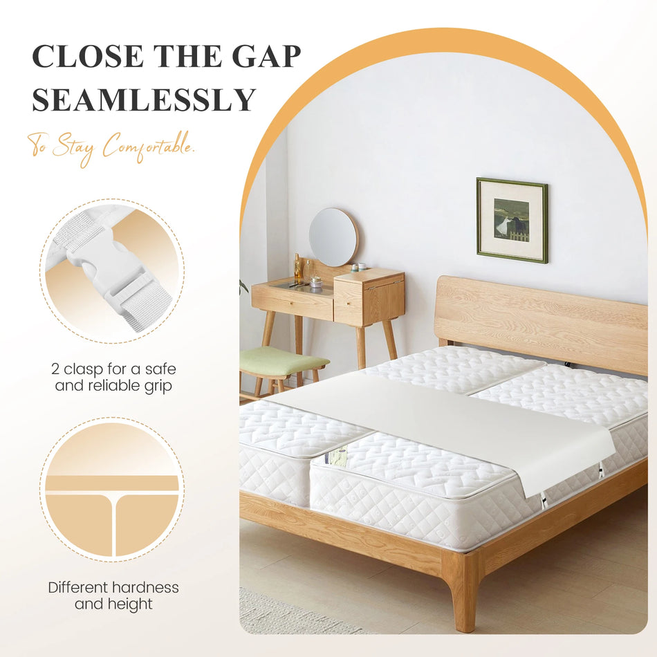 Sänggapfyllare 230x50cm konverteringskit med plastspänne