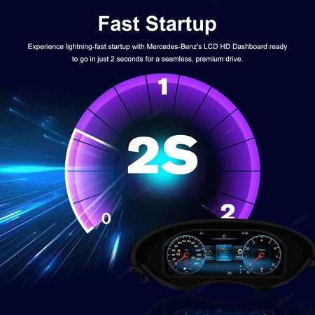 12.3 "1720*720 LCD Digital Dashboard Cluster Wireless CarPlay Android Auto For Benz CLS 2012-2017year support Steering wheel by InterCyprus Trading Ltd