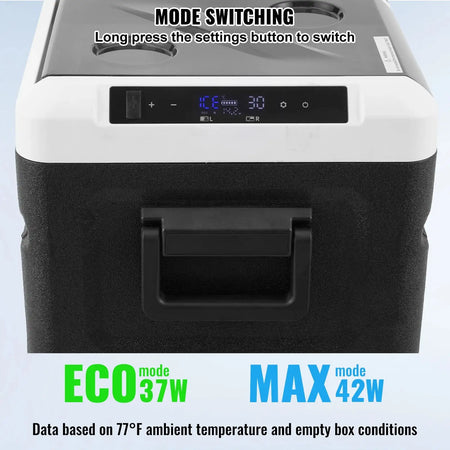 36L Portable Car Refrigerator Ice Making Dual Zone