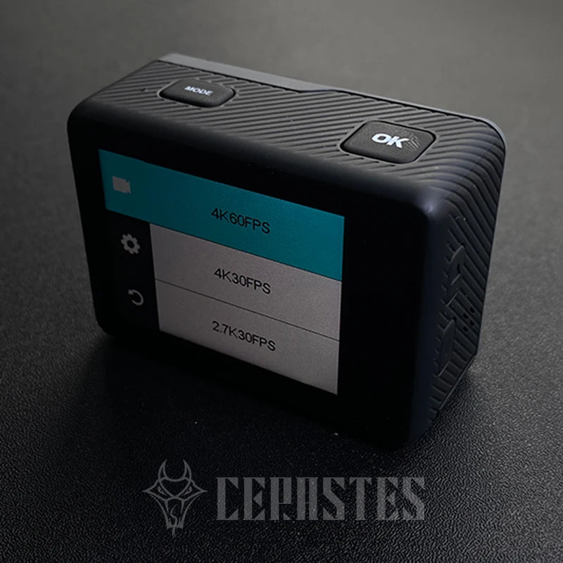CERASTES Action Camera 4K60FPS &ndash; WiFi Enabled With Anti-Shake Technology
