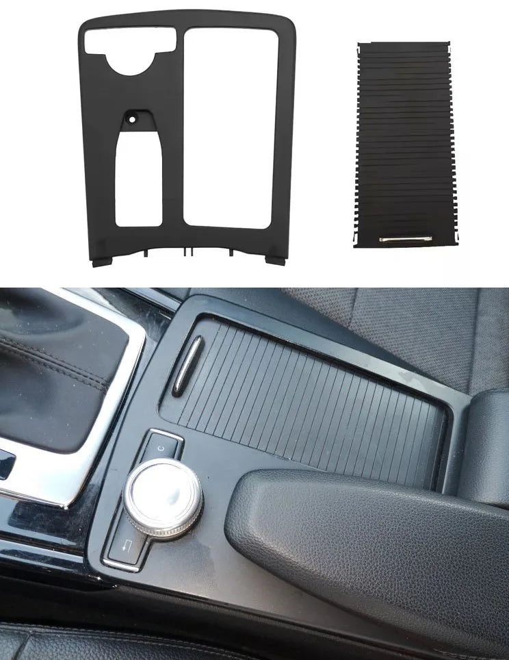 ABS Cup Holder Shutter Panel for Mercedes-Benz W204 W212 C180 C200 E260 by InterCyprus Trading Ltd