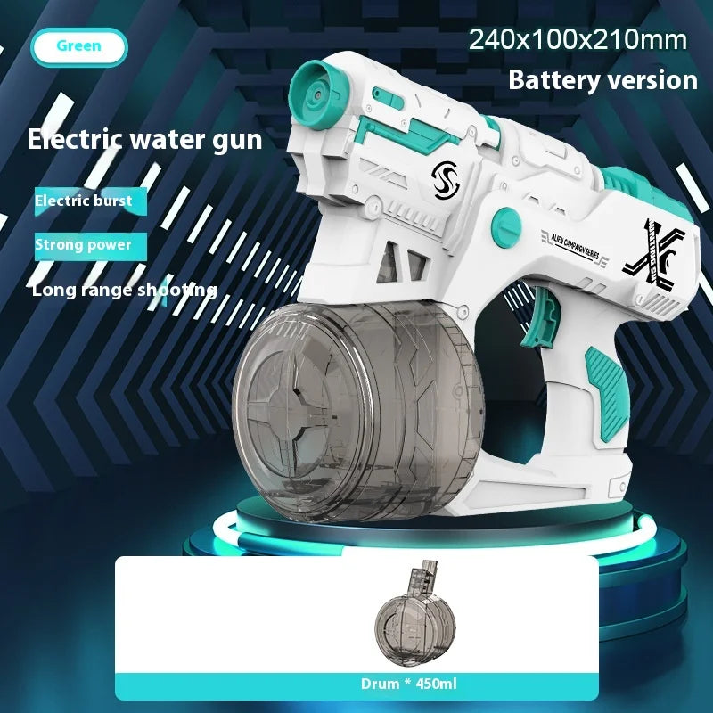 Automatic Water Gun Toys &ndash; High Pressure, Large Capacity green AAbattery ver.