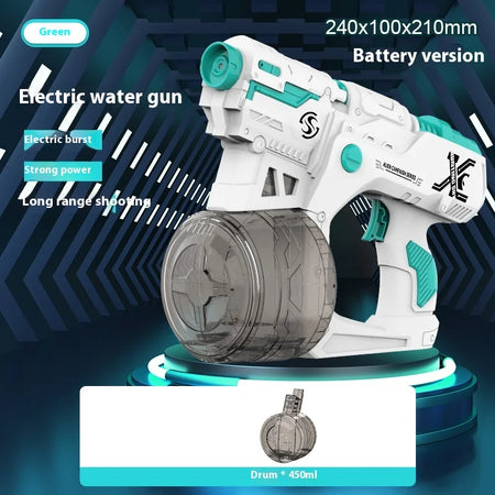 Automatic Water Gun Toys &ndash; High Pressure, Large Capacity green AAbattery ver.