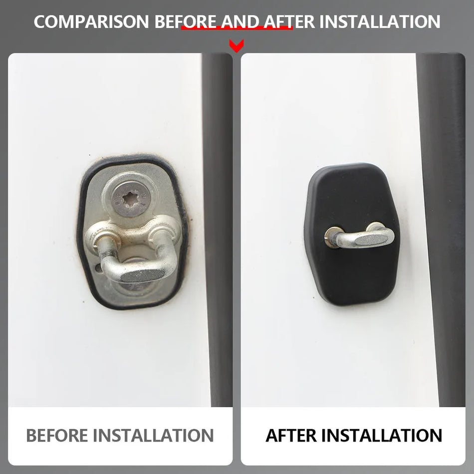 Κάλυμμα Κλειδώματος Πόρτας Peugeot 2008 Προστατευτικό ABS, Σετ 4 Τεμαχίων, 2019-2023