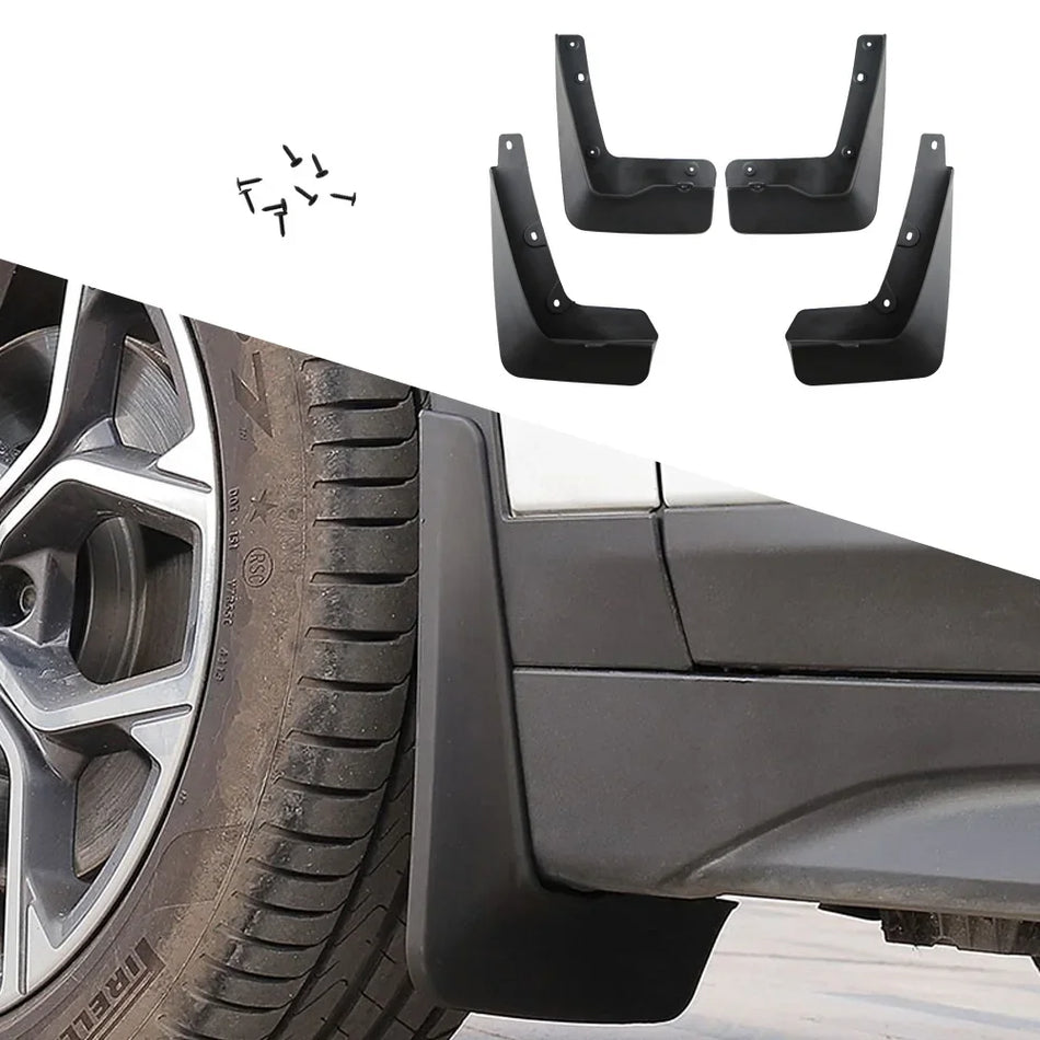 Purvo apsaugos 4 dalių rinkinys BMW X1 F48 2016-2020 ABS formuotos purvo apsaugos priekinės ir galinės