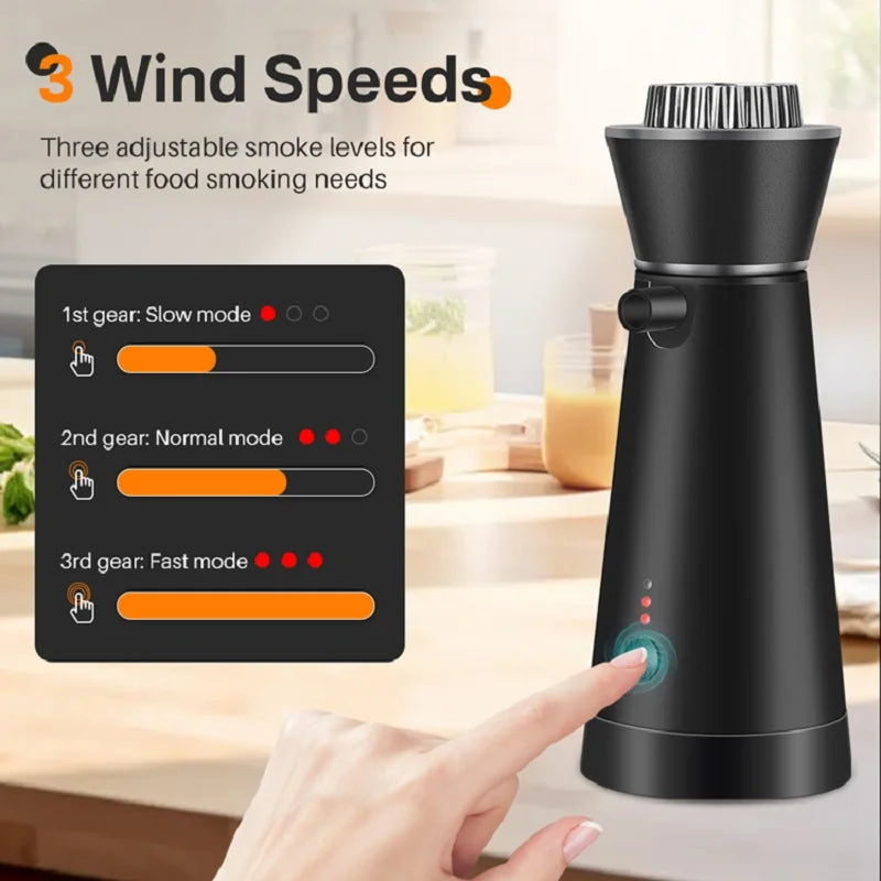 Smart Smoker Machine for Cocktail Drinks &ndash; Three Wind Modes