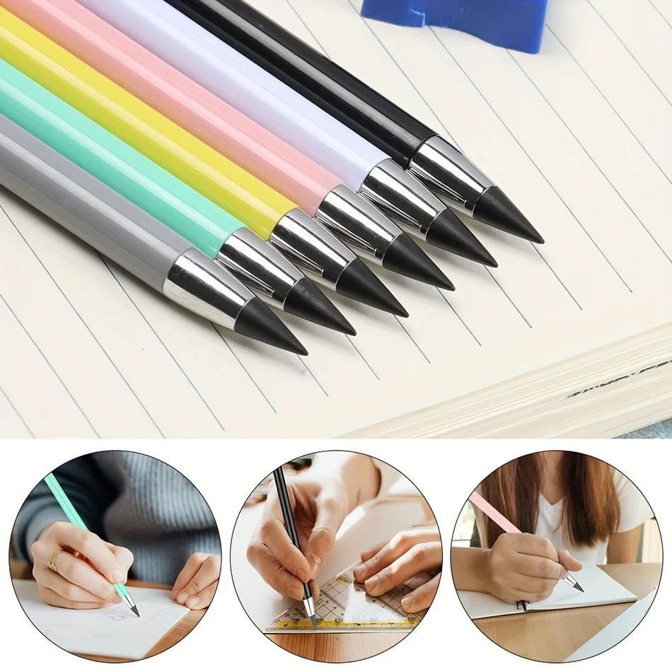 Eternal Macaron Mechanical Pencil with No Sharpening, Breakage-Resistant Plastic