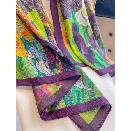 Luxury Wool and Silk Scarf &ndash; Exquisite Warmth and Style