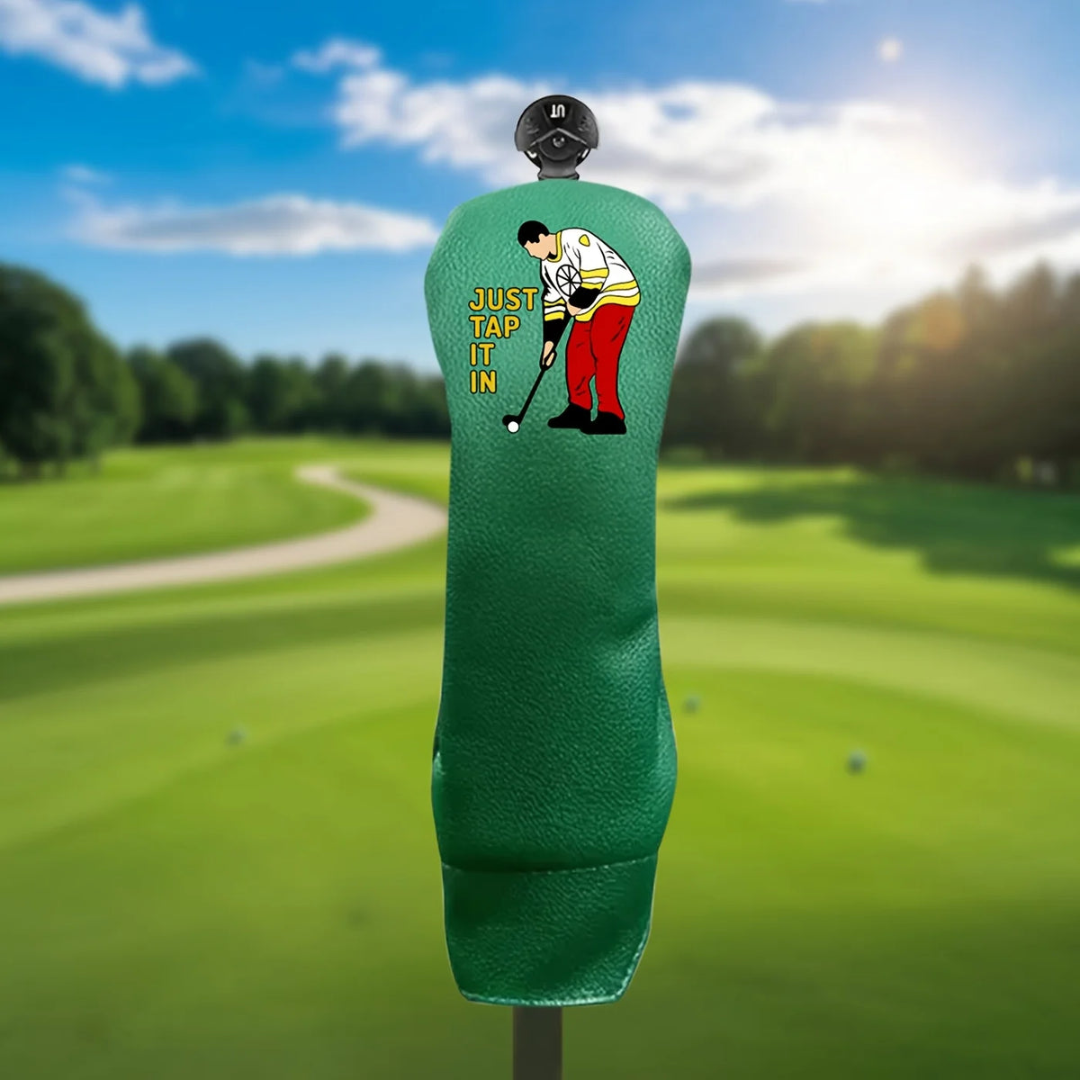 Golf Club Head Covers &ndash; Durable Embroidery with Cartoon Golfer Design Hybrids