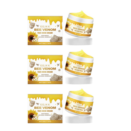 Bee Venom Lifting Neck Cream &ndash; Firming and Moisturizing Repair 3 x 50g Boxed