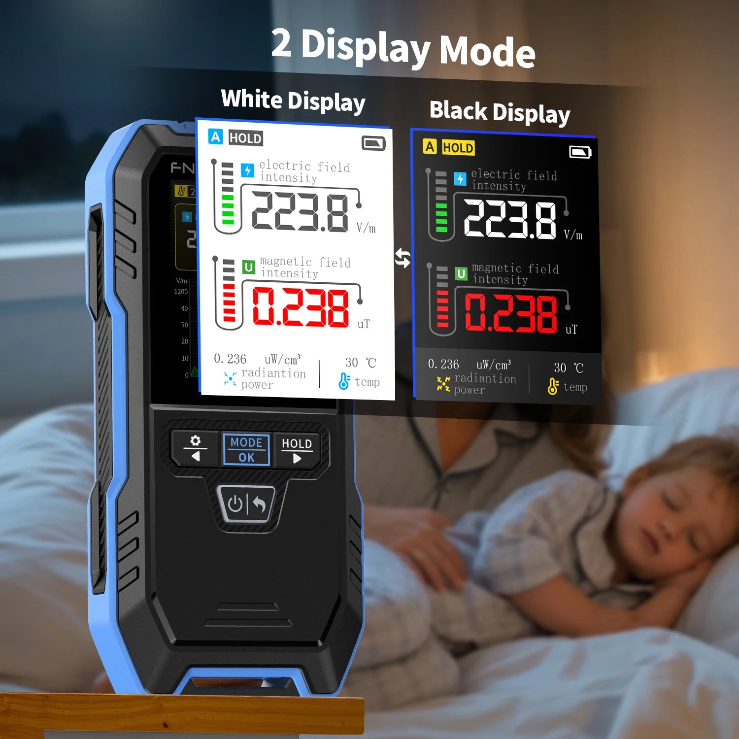 FNIRSI ERD-10 Electromagnetic Radiation Detector &ndash; Accurate Household Appliance Safety Monitor