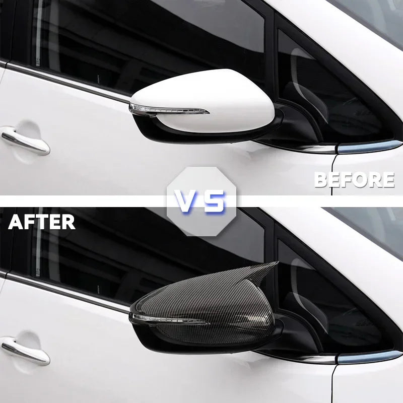 Kia K3 Forte Капак на огледалото за обратно виждане с външен вид на карбонова влакна