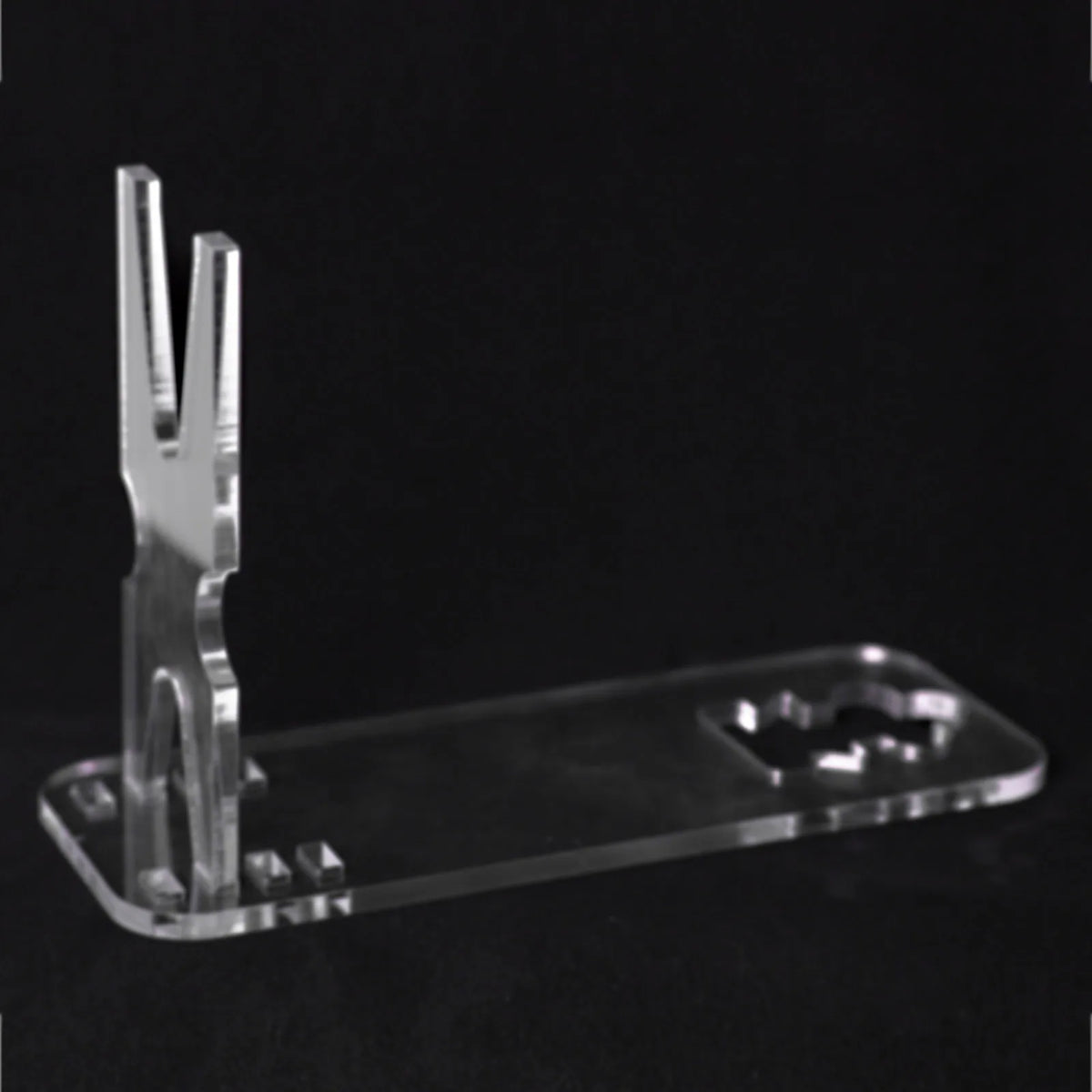 Acrylic Clear Pistol Rack &ndash; Adjustable Short Gun Model