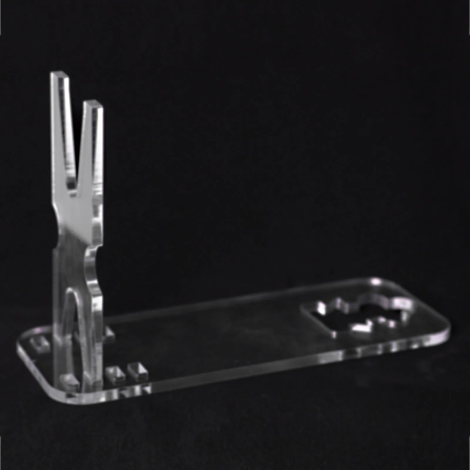 Acrylic Clear Pistol Rack &ndash; Adjustable Short Gun Model