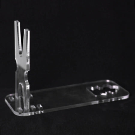 Acrylic Clear Pistol Rack &ndash; Adjustable Short Gun Model