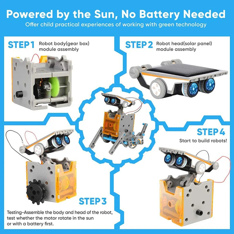 12-in-1 Solar Robot Stem Toy Kit