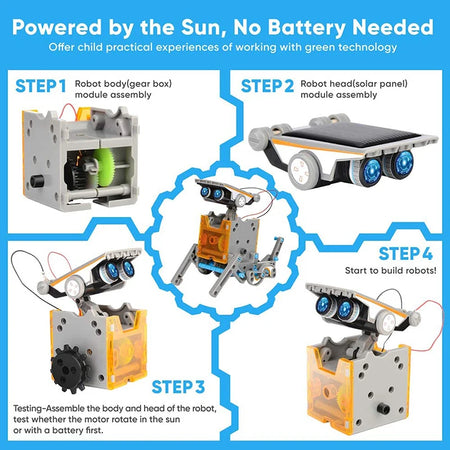 12-in-1 Solar Robot Stem Toy Kit