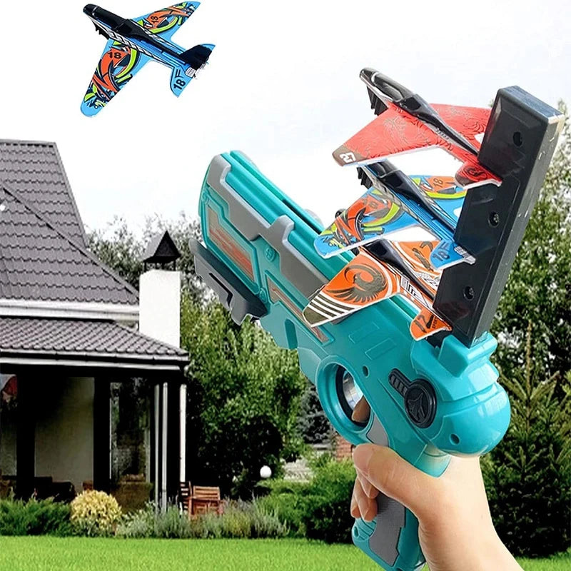Ejection Aircraft Shooting Game - Outdoor Toy for Boys Aged 3-5