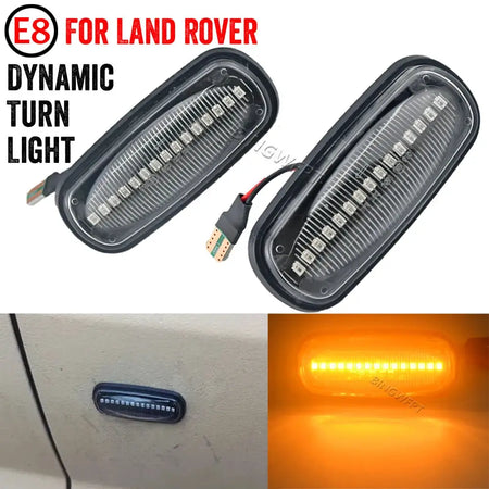 2Pcs LED Side Marker Lamp Turn Signal Indicator Light For Land Rover Defender TD5 98-15 Freelander 1 02-05 Discovery 2 99-04 by InterCyprus Trading Ltd