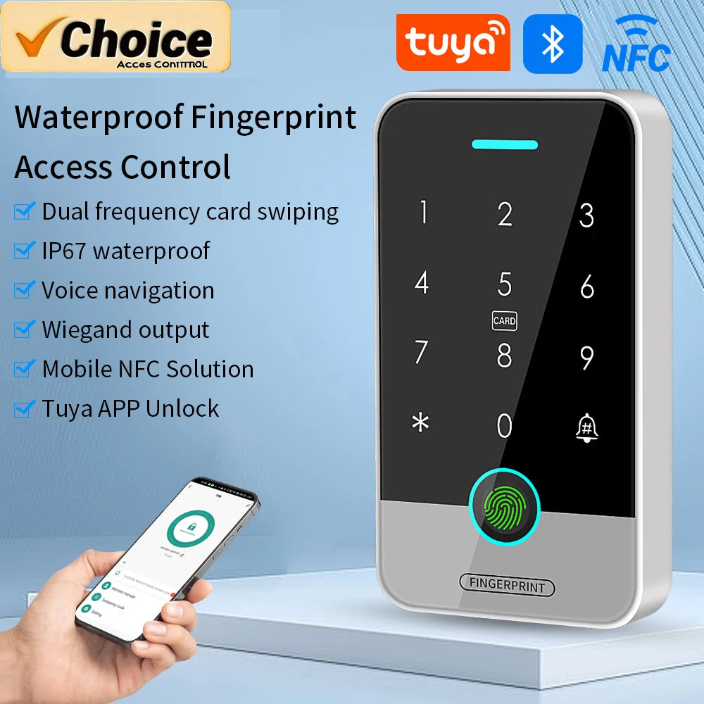 Tuya APP 125KHz+13.56MHz Access Controller &ndash; Waterproof