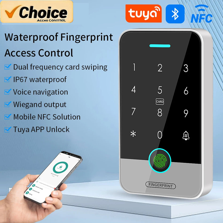Tuya APP 125KHz+13.56MHz Access Controller &ndash; Waterproof