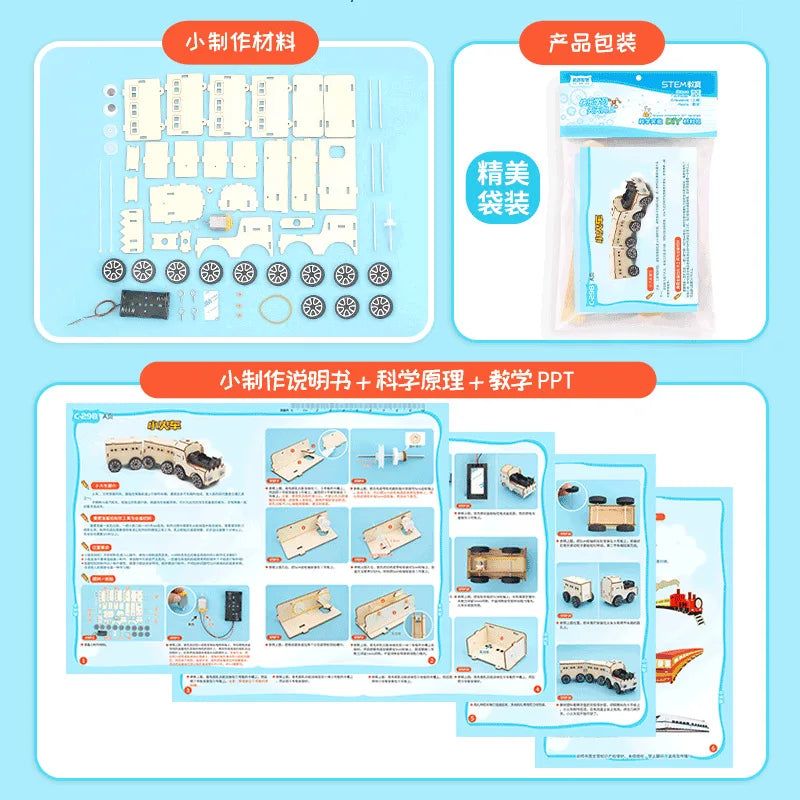 Tehnologija Znanost STEM Igračka Set DIY Električni Vlak Model