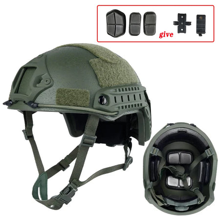 Fast MICH2000 Riot Helmet &ndash; Fiberglass Upgrade, Lightweight army green