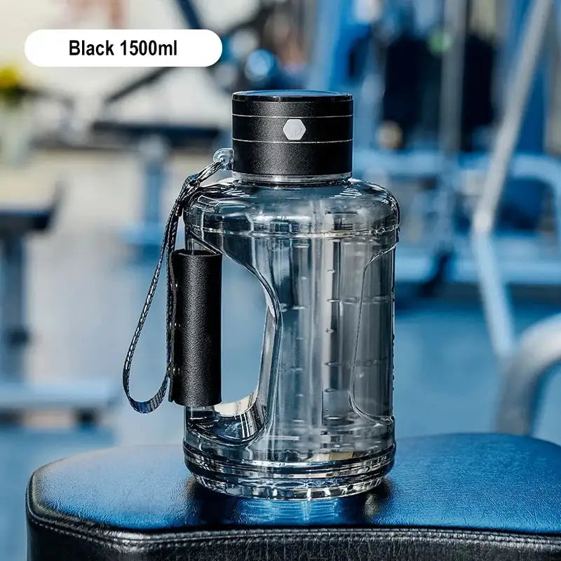 Hydrogen Rich 1.5L Portable Water Bottle Electric Stirring black