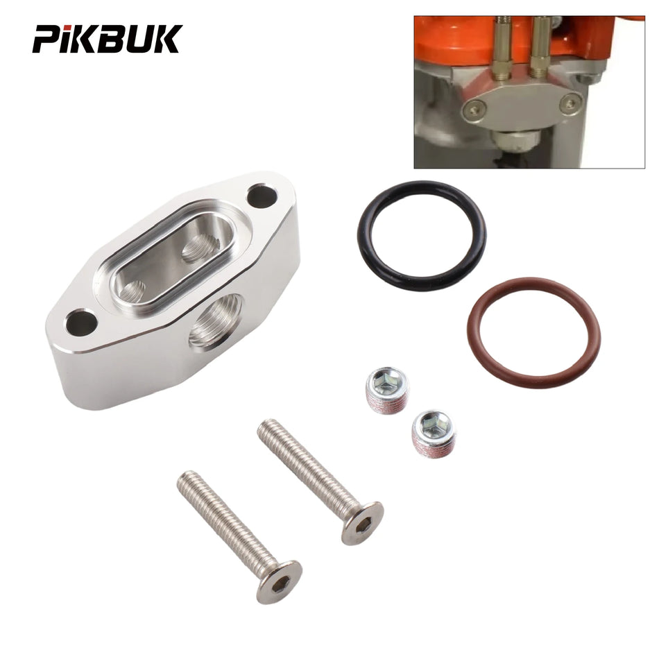 Aluminum Oil Pressure Sensor Adapter Plate For LS Engines by InterCyprus Trading Ltd